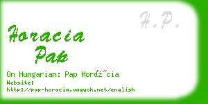 horacia pap business card